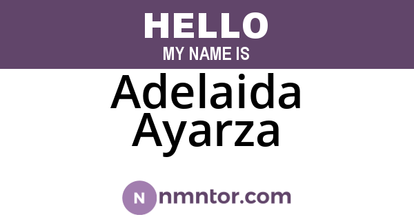 Adelaida Ayarza