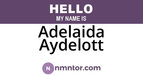 Adelaida Aydelott