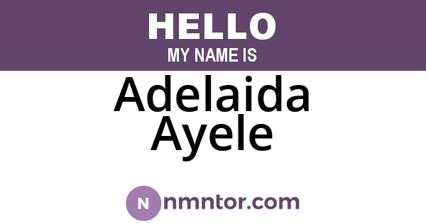 Adelaida Ayele
