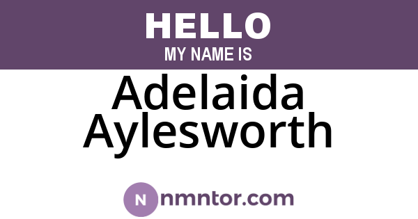 Adelaida Aylesworth