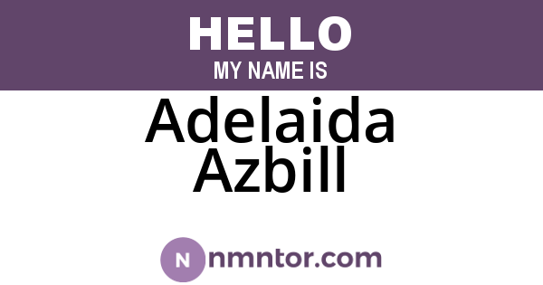 Adelaida Azbill