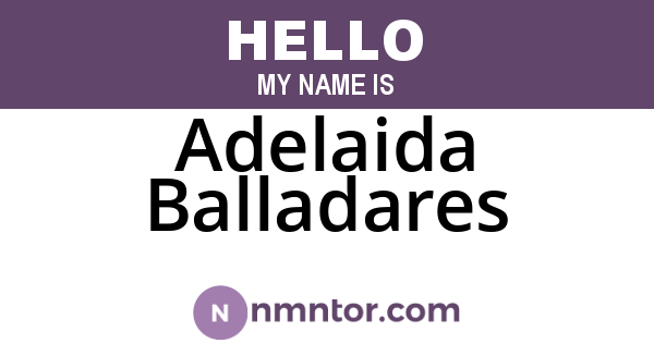 Adelaida Balladares