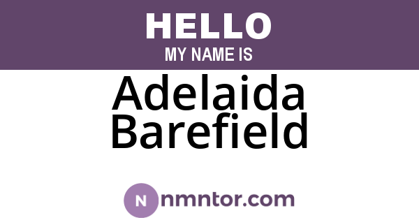 Adelaida Barefield
