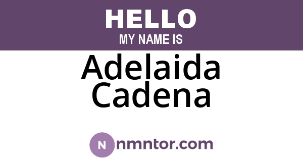 Adelaida Cadena