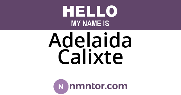 Adelaida Calixte