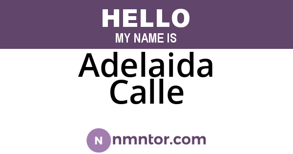 Adelaida Calle