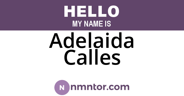 Adelaida Calles