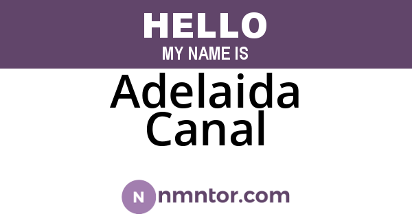Adelaida Canal