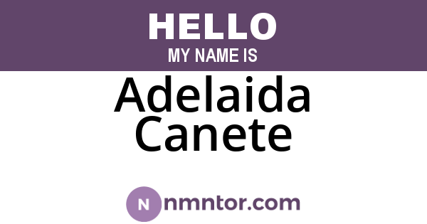 Adelaida Canete