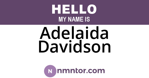 Adelaida Davidson