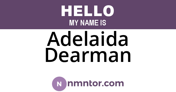 Adelaida Dearman