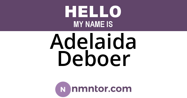 Adelaida Deboer