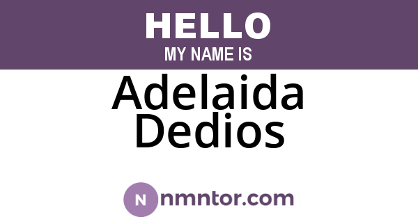 Adelaida Dedios