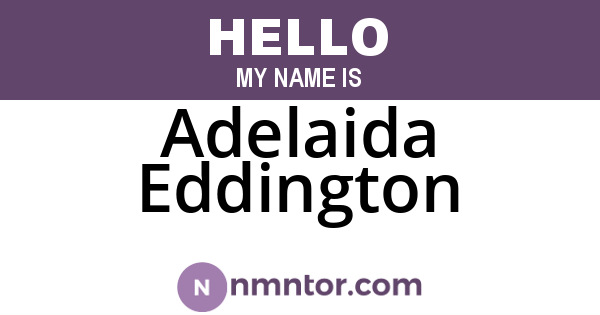 Adelaida Eddington