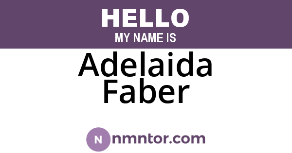 Adelaida Faber
