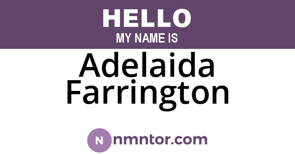 Adelaida Farrington