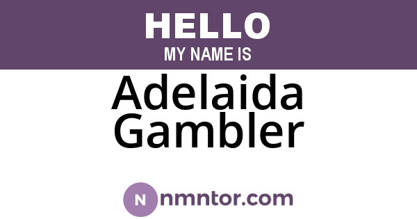 Adelaida Gambler