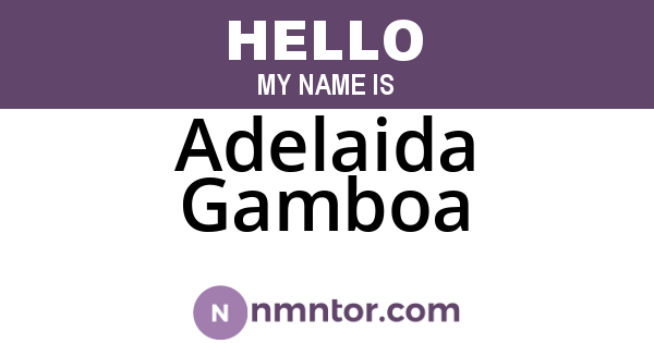 Adelaida Gamboa