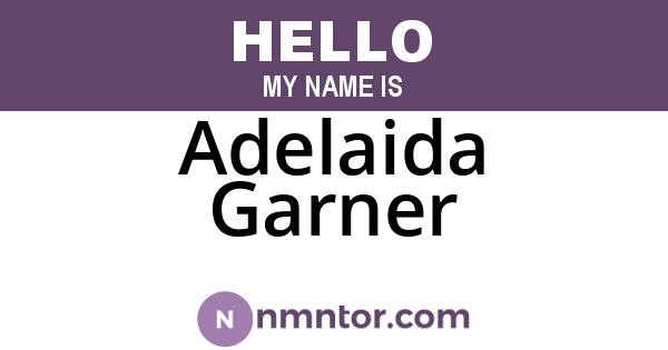 Adelaida Garner