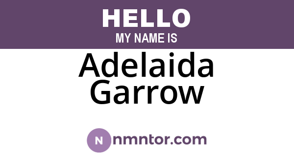 Adelaida Garrow