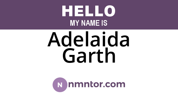 Adelaida Garth