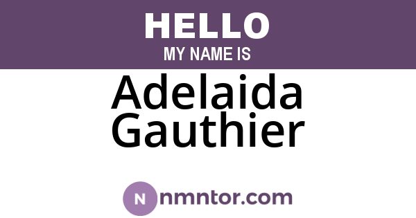 Adelaida Gauthier