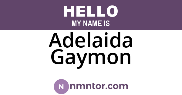 Adelaida Gaymon