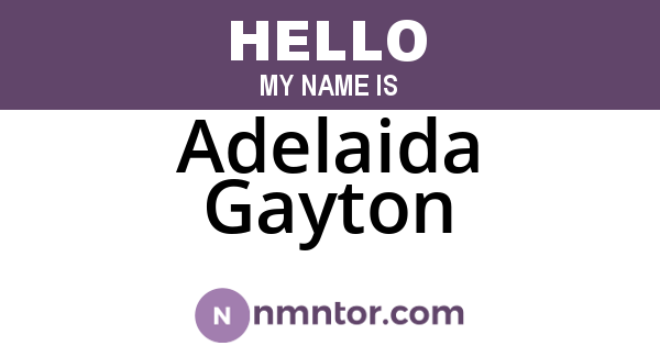 Adelaida Gayton