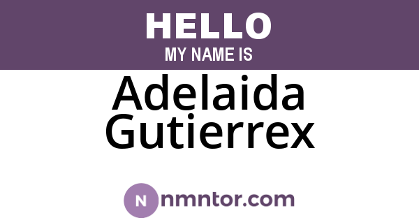 Adelaida Gutierrex