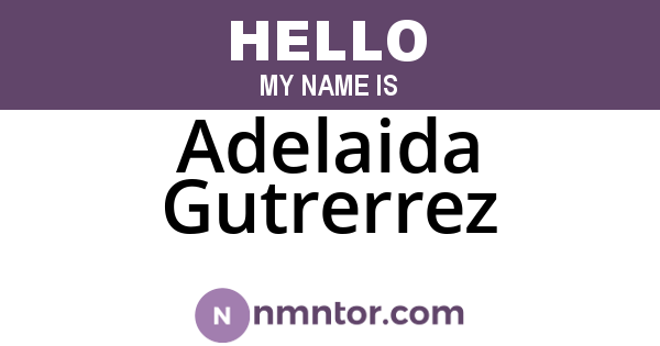 Adelaida Gutrerrez