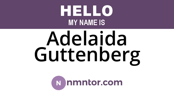 Adelaida Guttenberg