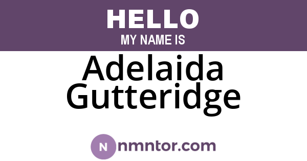 Adelaida Gutteridge