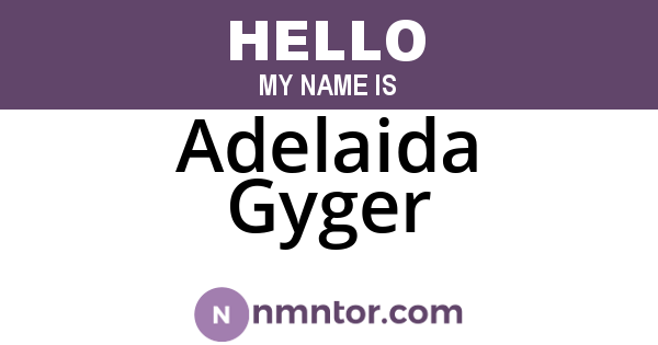 Adelaida Gyger