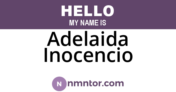 Adelaida Inocencio