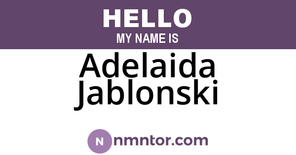Adelaida Jablonski