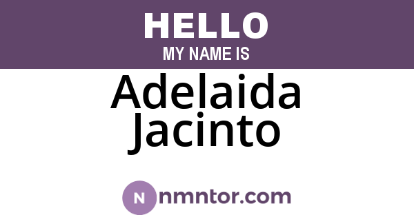 Adelaida Jacinto