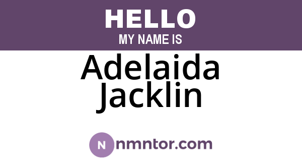 Adelaida Jacklin