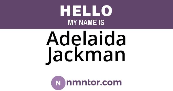 Adelaida Jackman