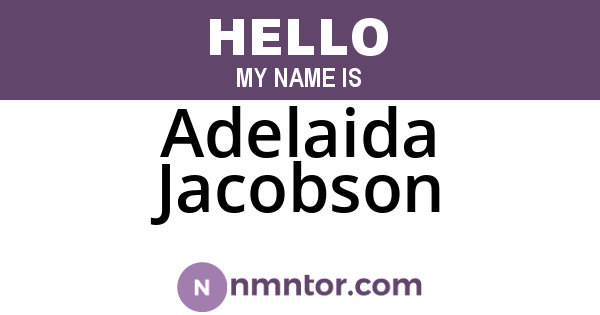 Adelaida Jacobson