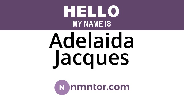 Adelaida Jacques