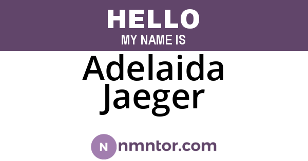 Adelaida Jaeger