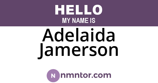 Adelaida Jamerson