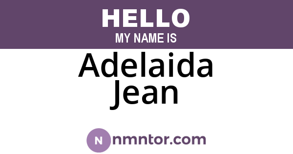 Adelaida Jean