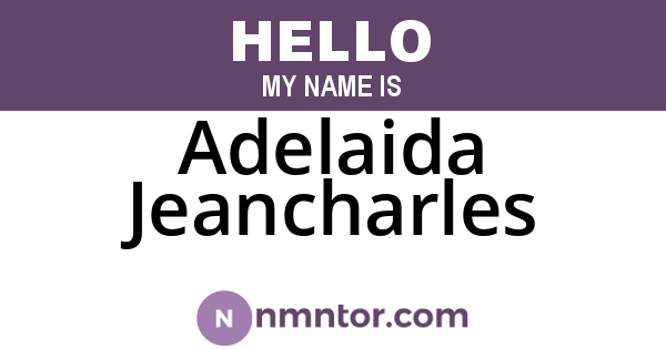 Adelaida Jeancharles