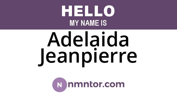 Adelaida Jeanpierre