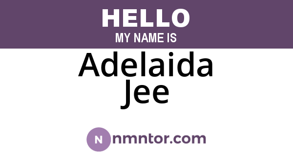 Adelaida Jee