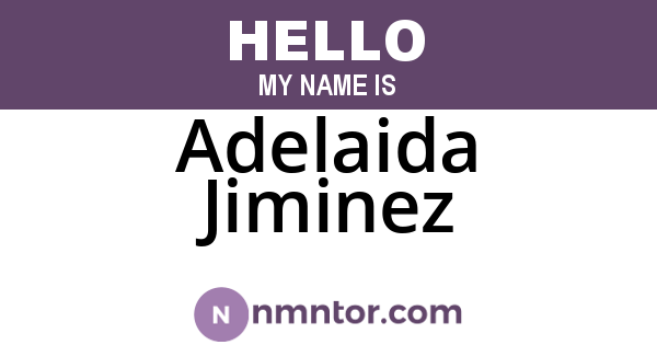 Adelaida Jiminez