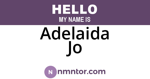Adelaida Jo