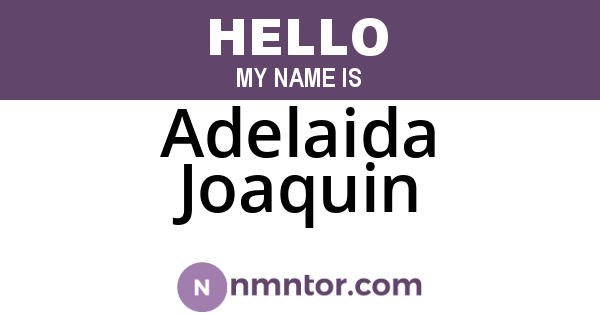 Adelaida Joaquin