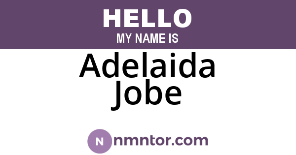 Adelaida Jobe